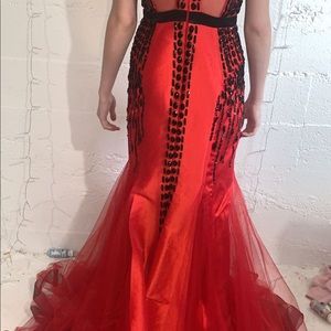 Red prom dress!
